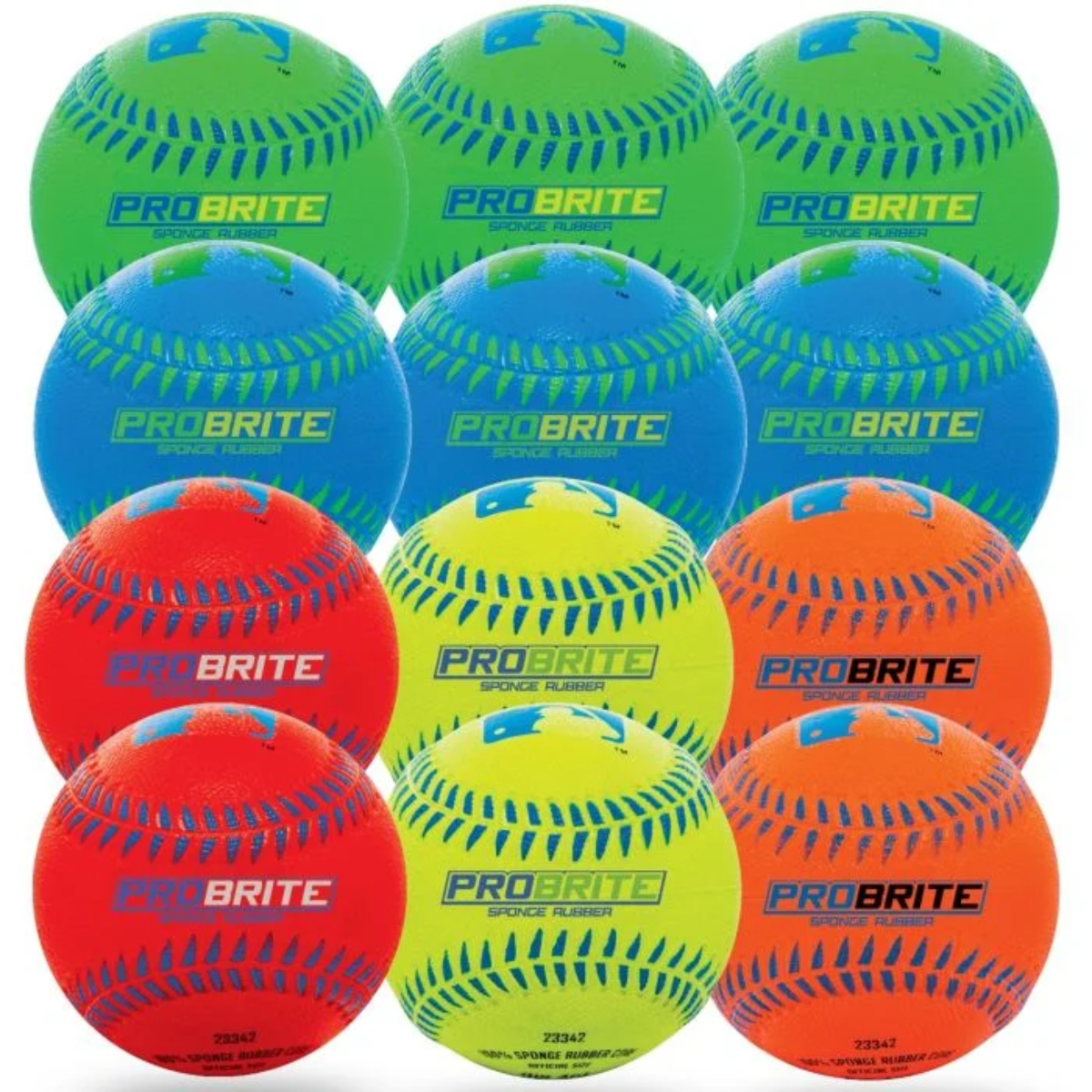 Franklin Probrite Neon Rubber 1 Random color Ball product image 3, provided for visual reference and product detail review