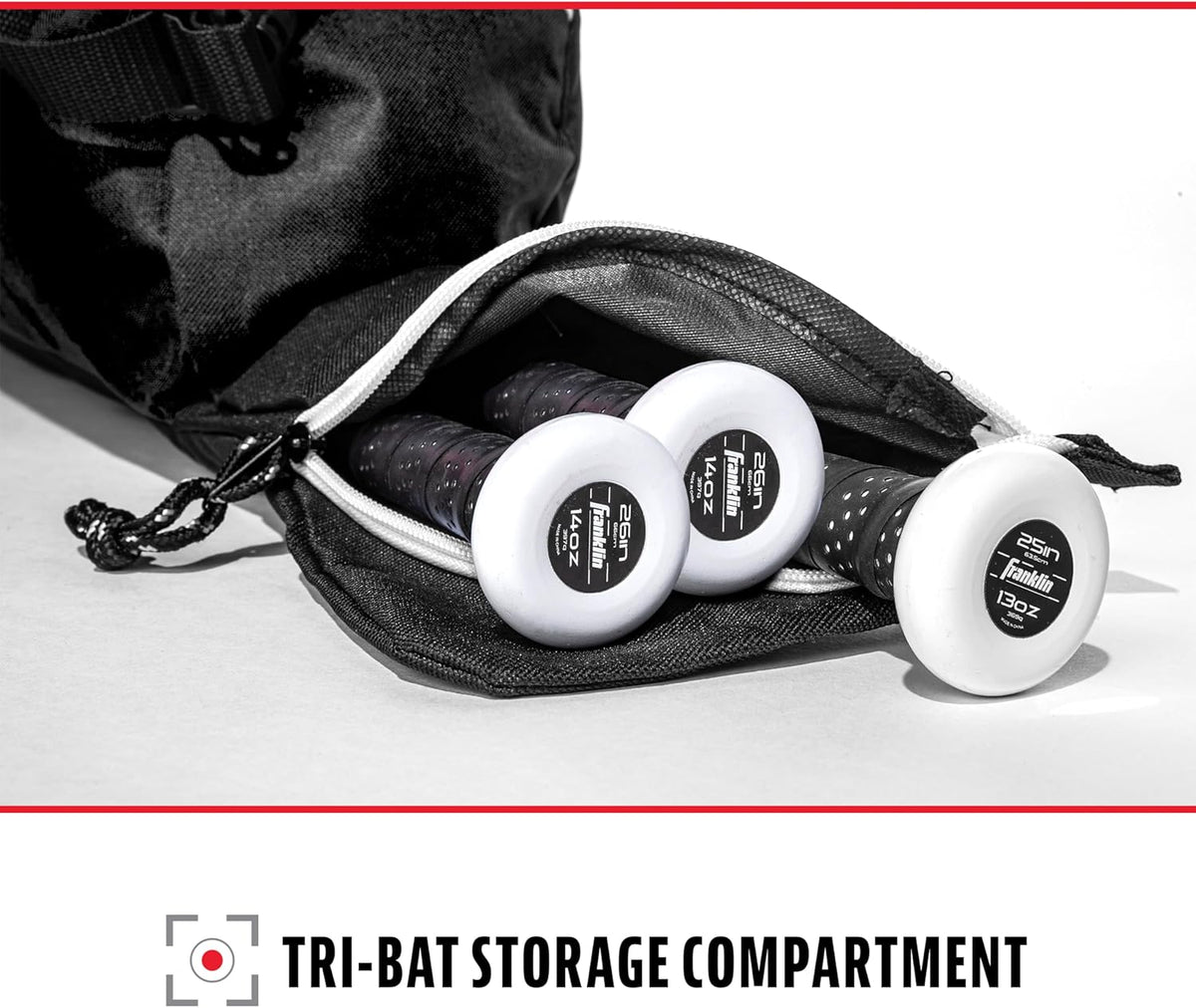 Franklin Sports Junior Baseball Equipment Bag - Stay Organized On and Off the Field product image 2, provided for visual