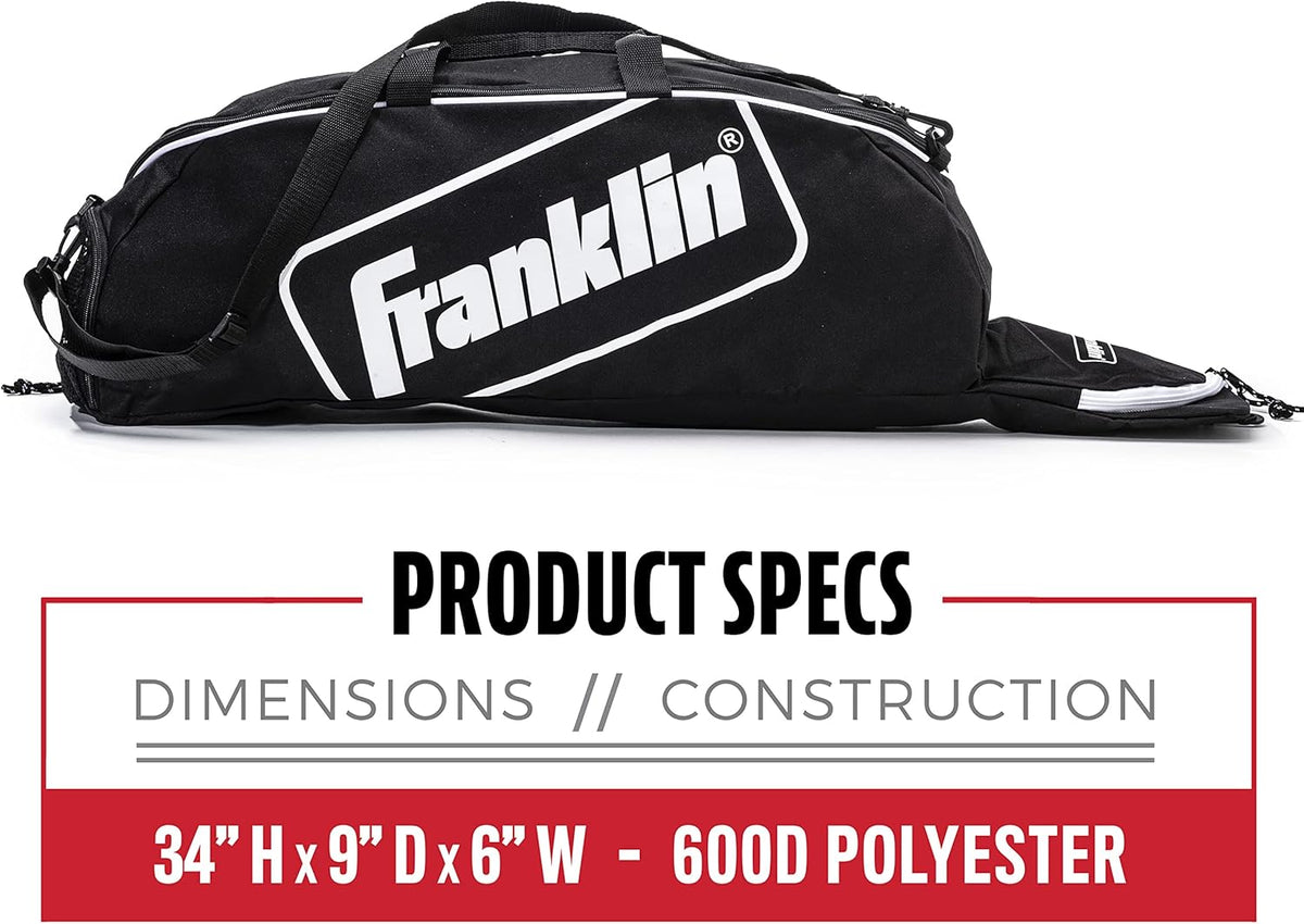 Franklin Sports Junior Baseball Equipment Bag - Stay Organized On and Off the Field product image 3, provided for visual