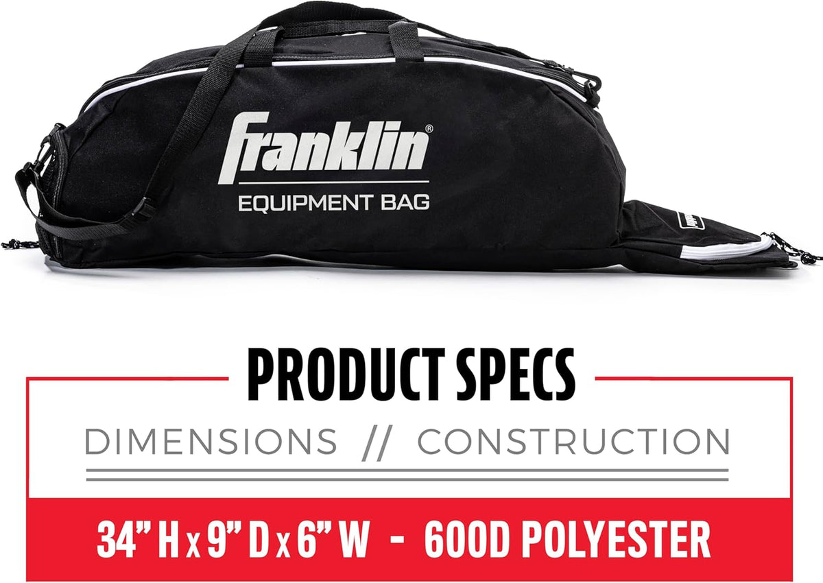 Franklin Sports Junior Baseball Equipment Bag - Stay Organized On and Off the Field product image 5, provided for visual