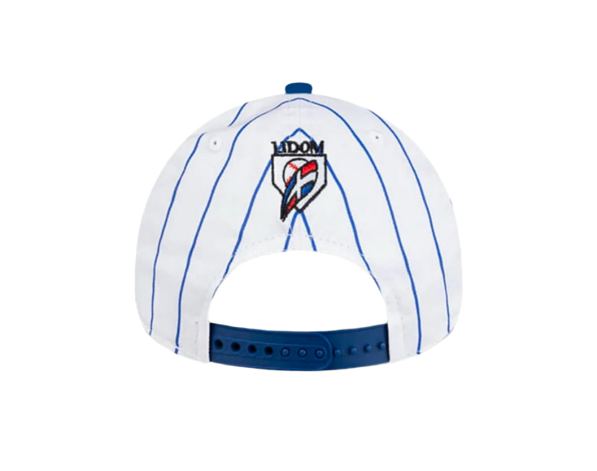 Tigres del Licey New Era 9FORTY Adjustable Hat - Pinstripe/Royal product image 3, provided for visual reference and product