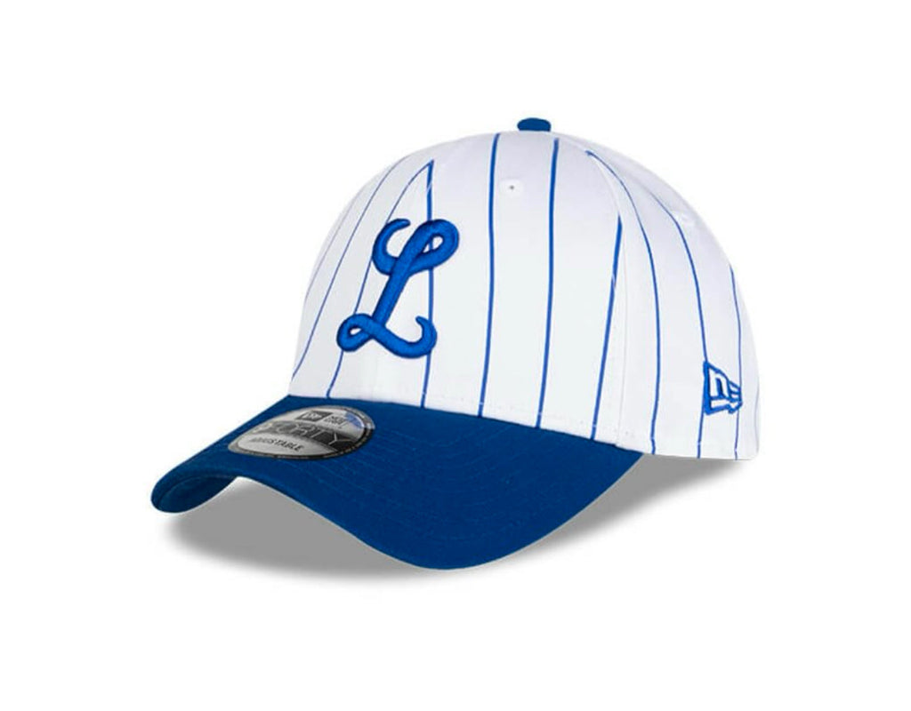 Tigres del Licey New Era 9FORTY Adjustable Hat - Pinstripe/Royal product image 1, provided for visual reference and product