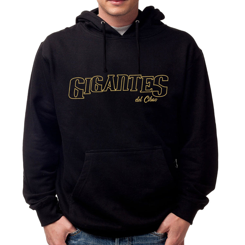 Gigantes del Cibao Gold Outline Hoodies product image 1, provided for visual reference and product detail review