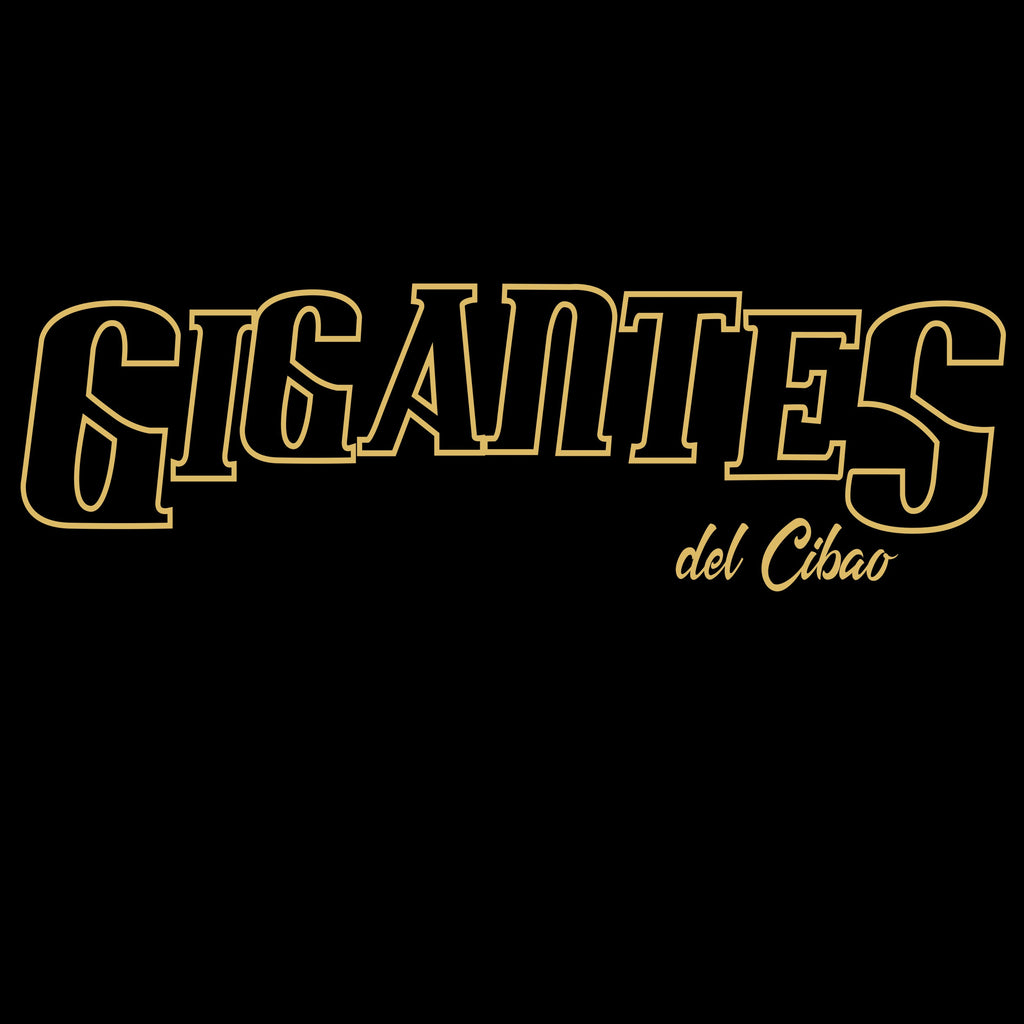 Gigantes del Cibao Gold Outline T-Shirt product image 2, provided for visual reference and product detail review