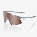 100% HYPERCRAFT Performance Cycling Sunglasses – Matte Stone Gray Frame HiPER® Silver Mirror Lens product image 1, provided