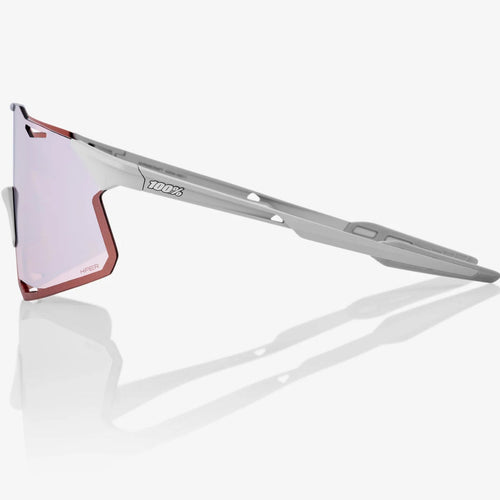 100% HYPERCRAFT Performance Cycling Sunglasses – Matte Stone Gray Frame HiPER® Silver Mirror Lens product image 2, provided