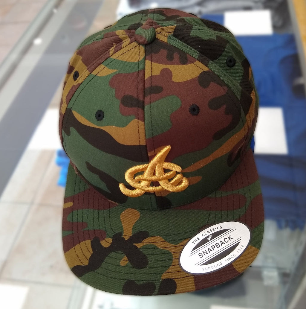 Aguilas Cibaeñas Embroidered Snapback Camouflage Hat product image 6, provided for visual reference and product detail review