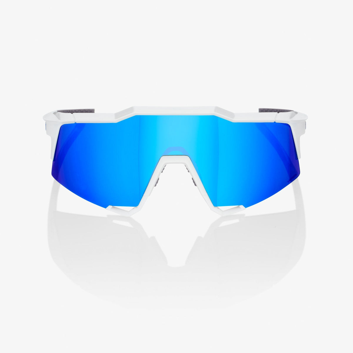 SPEEDCRAFT® Matte White HiPER® Blue Multilayer Mirror Lens + Clear Lens Included product image 1, provided for visual