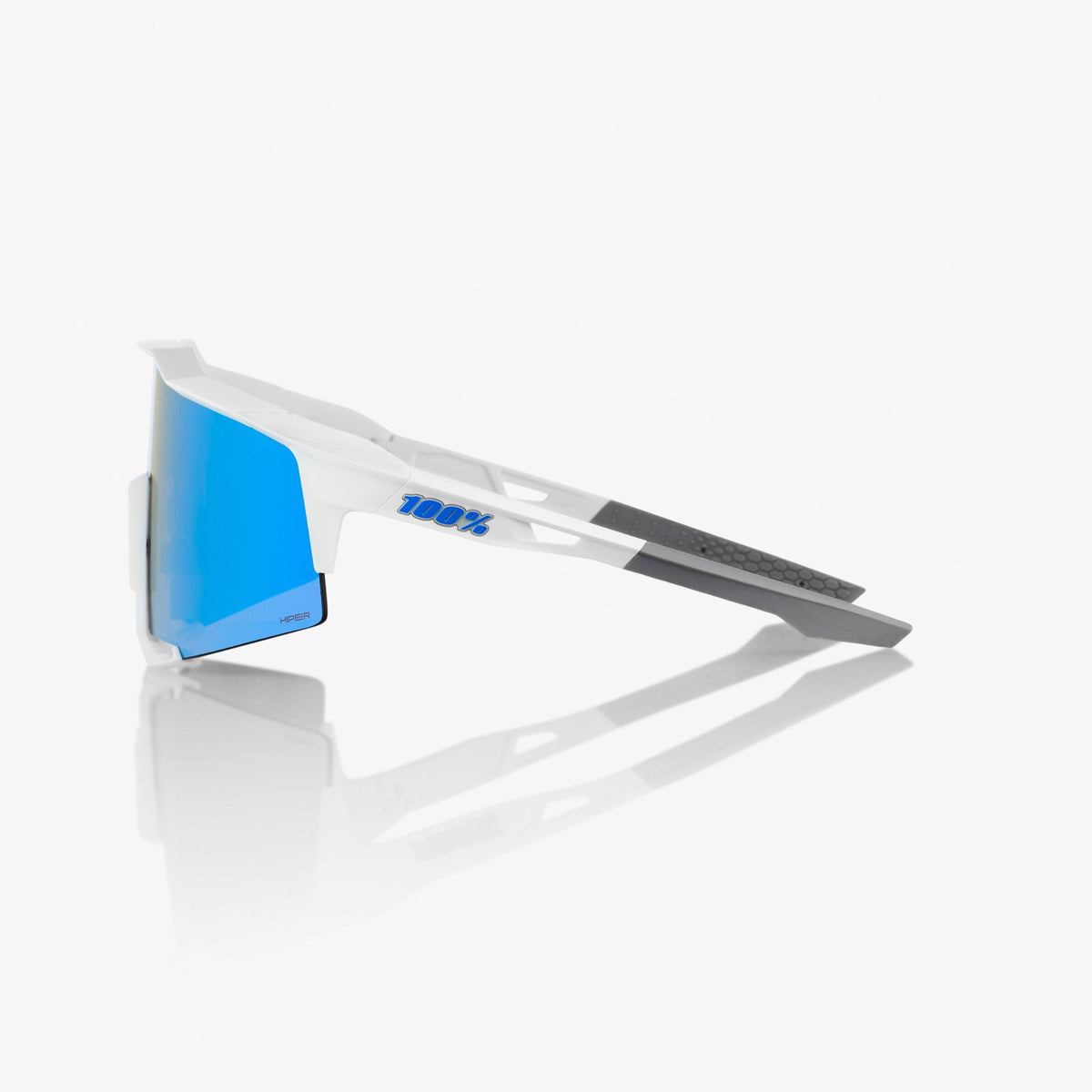 SPEEDCRAFT® Matte White HiPER® Blue Multilayer Mirror Lens + Clear Lens Included product image 2, provided for visual
