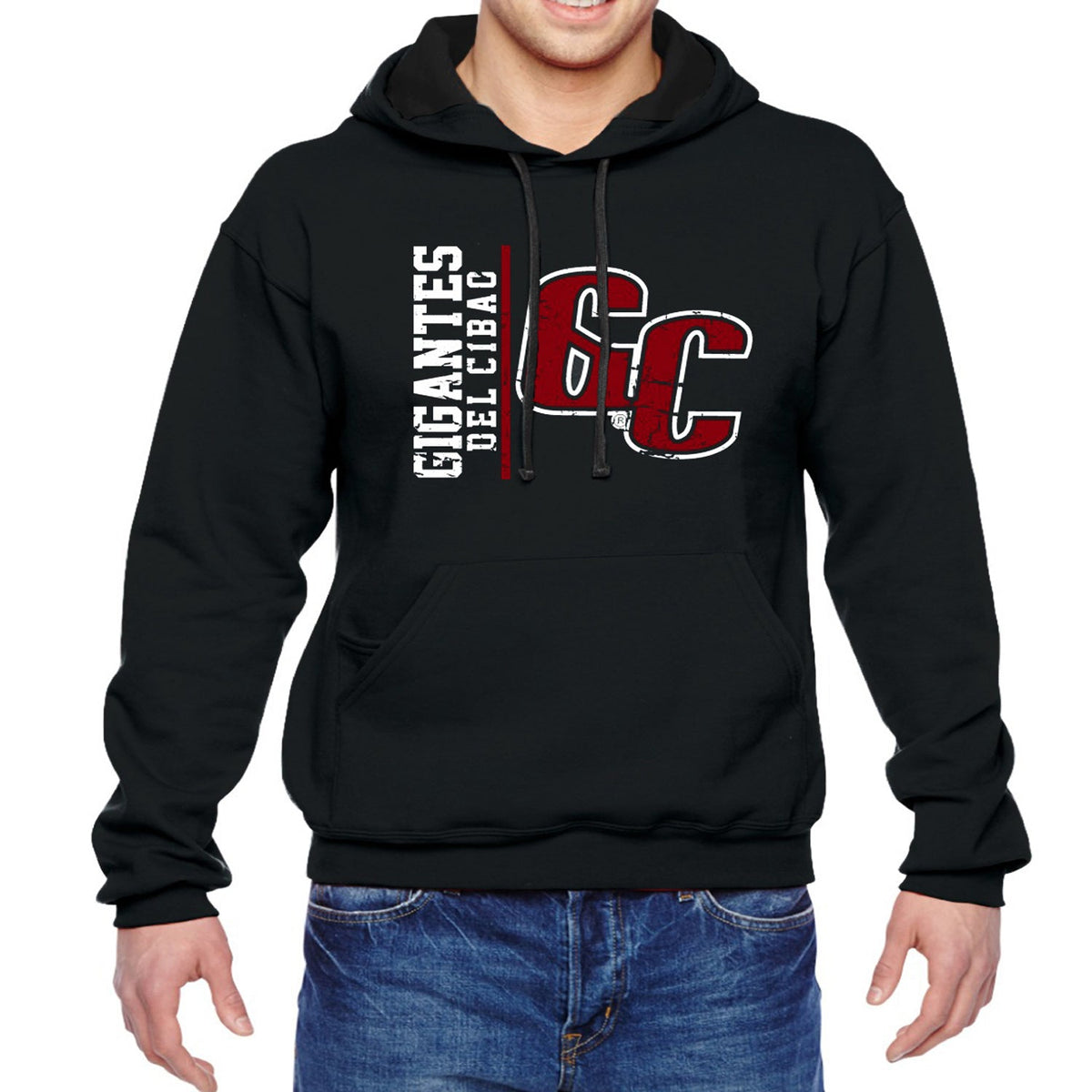 Gigantes del Cibao "GC" Vintage Hoodie District | LIDOM Baseball Sweatshirt product image 1, provided for visual reference