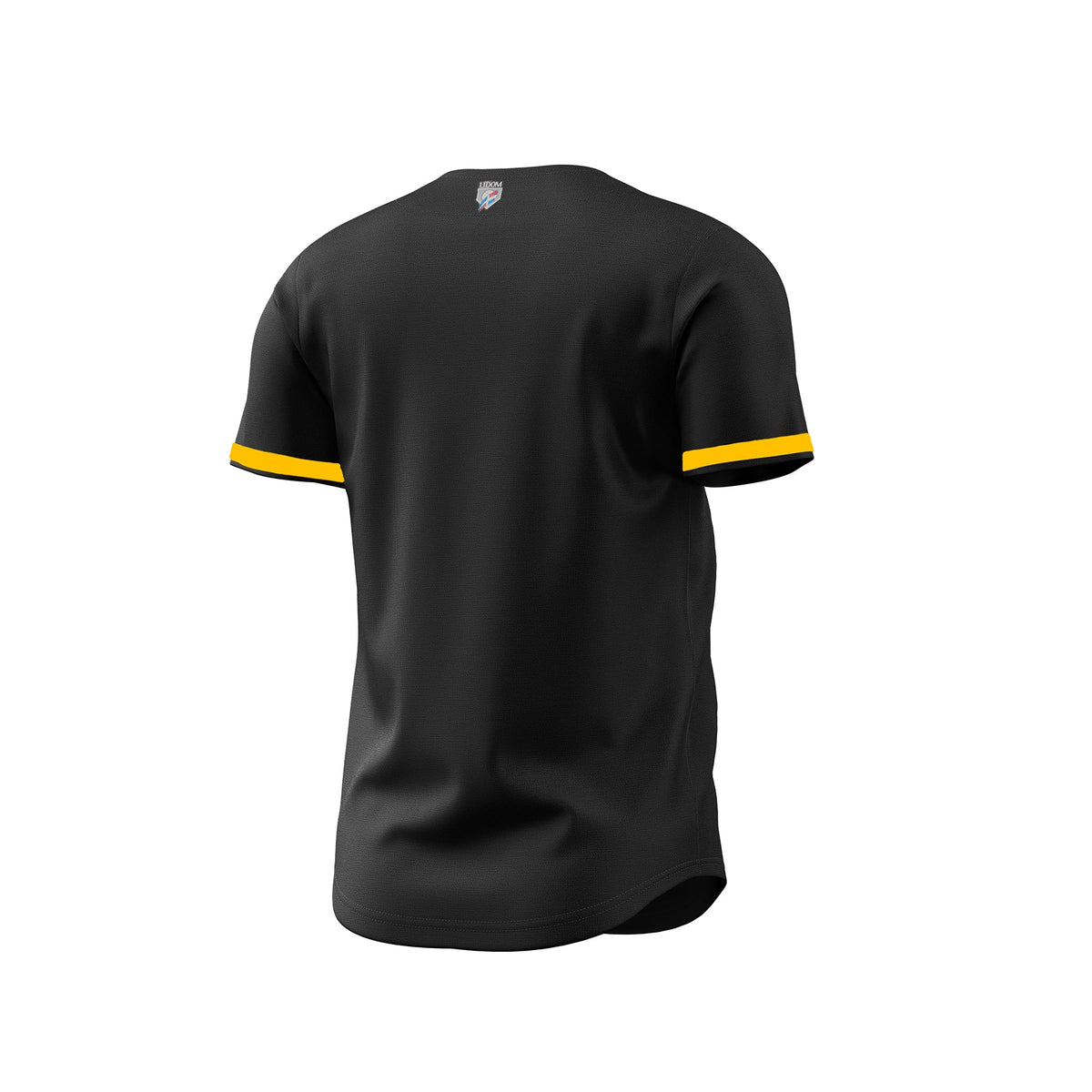 2024-2025 OFFICIAL Aguilas Cibaenas Full Button Jersey - Black/Orange product image 2, provided for visual reference and