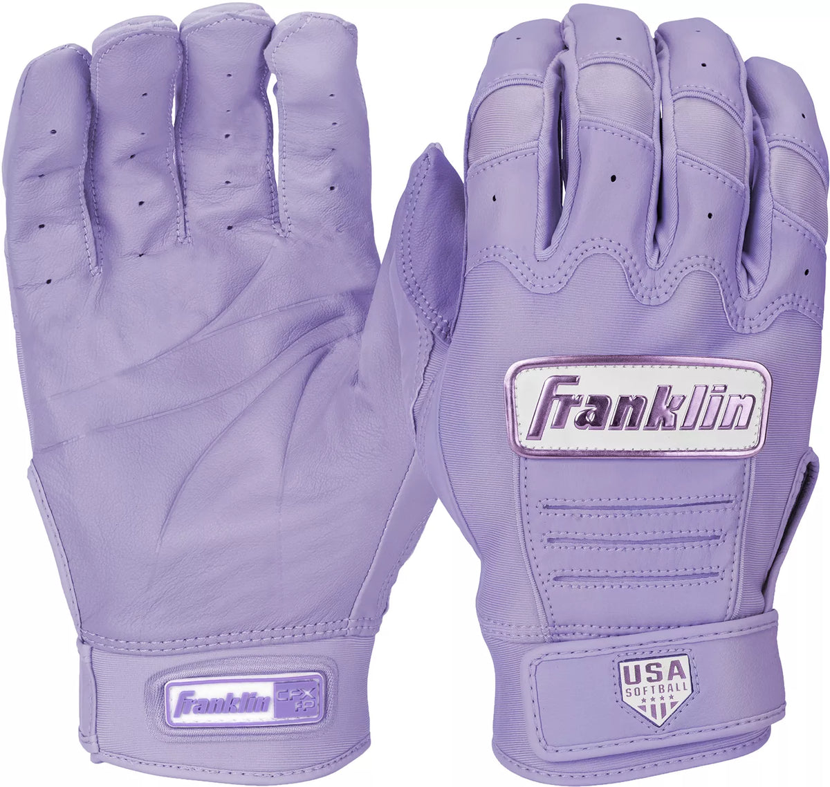 Franklin USA Women Softball CFX FP Batting Glove - 20716F product image 3, provided for visual reference and product detail