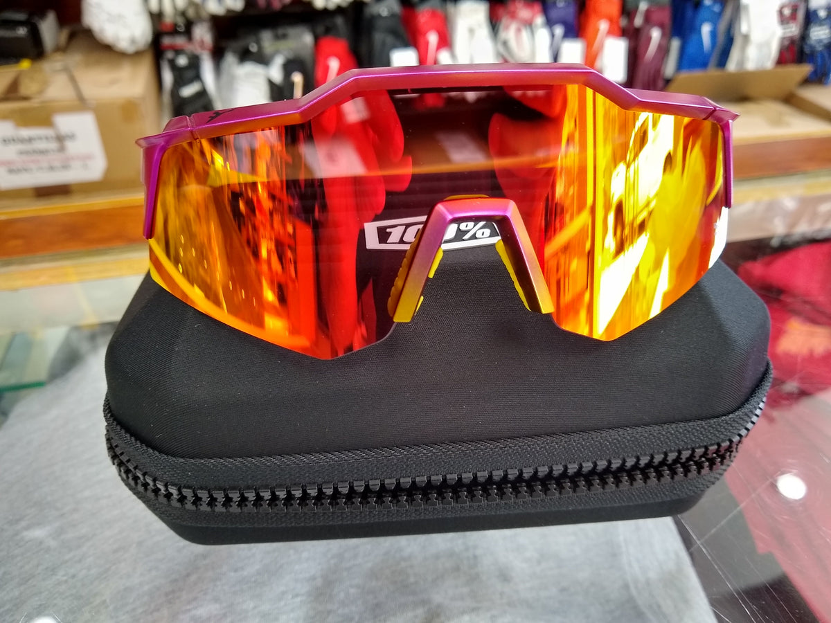 2022 SPEEDCRAFT XS Fernando Tatis JR SE Pink Yellow HiPER® Red Multilayer Mirror Lens product image 4, provided for visual