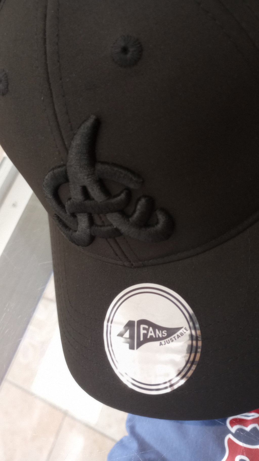 2024 Aguilas Cibaenas 4Fans Adjustable Hat - Black-Black product image 4, provided for visual reference and product detail