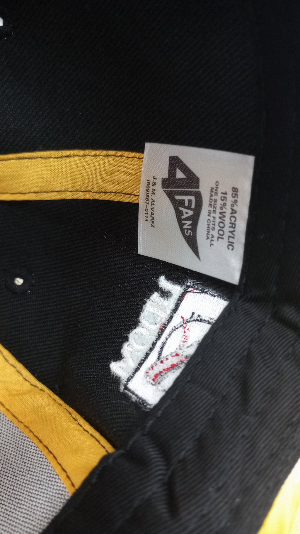 2024 Aguilas Cibaenas 4Fans Snapback Hat - Black product image 11, provided for visual reference and product detail review