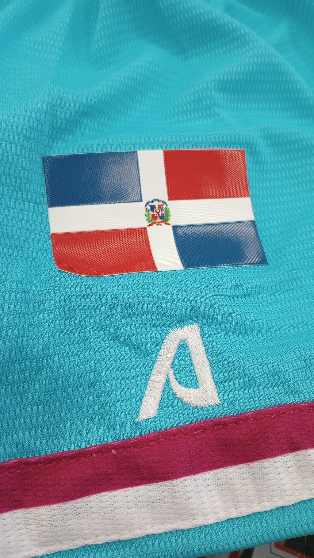 Serie del Caribe 2024 OFFICIAL Dominicana Jersey - Teal for Men product image 4, provided for visual reference and product