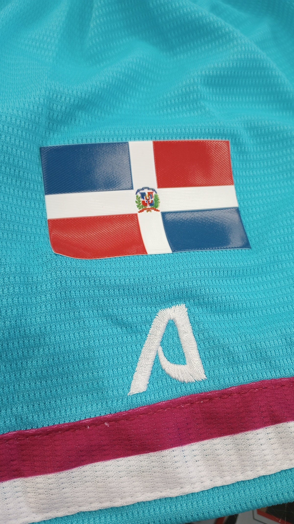 Serie del Caribe 2024 OFFICIAL Dominicana Jersey - Teal for Men product image 4, provided for visual reference and product