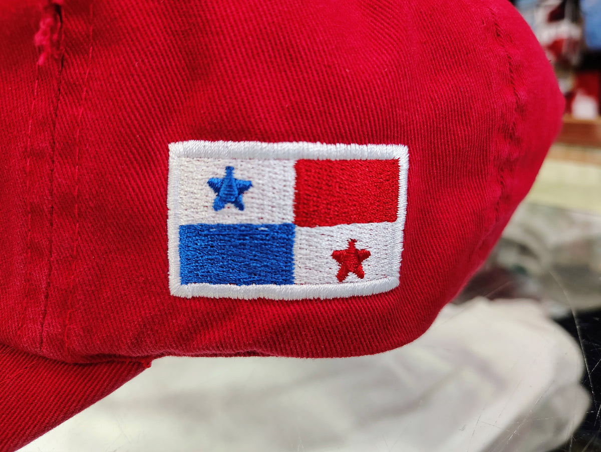 Vintage Panama Hats with Embroidered Panama Shield and Flag product image 7, provided for visual reference and product