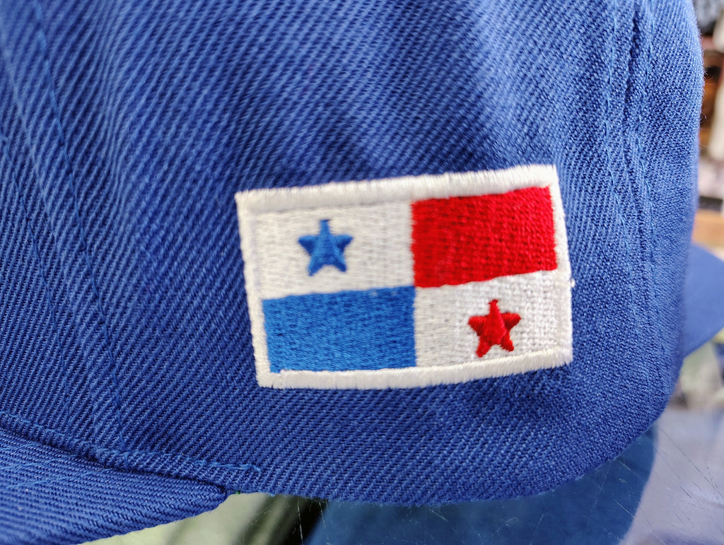 Snapback Panama Hats with Embroidered Panama Shield and Flag product image 9, provided for visual reference and product