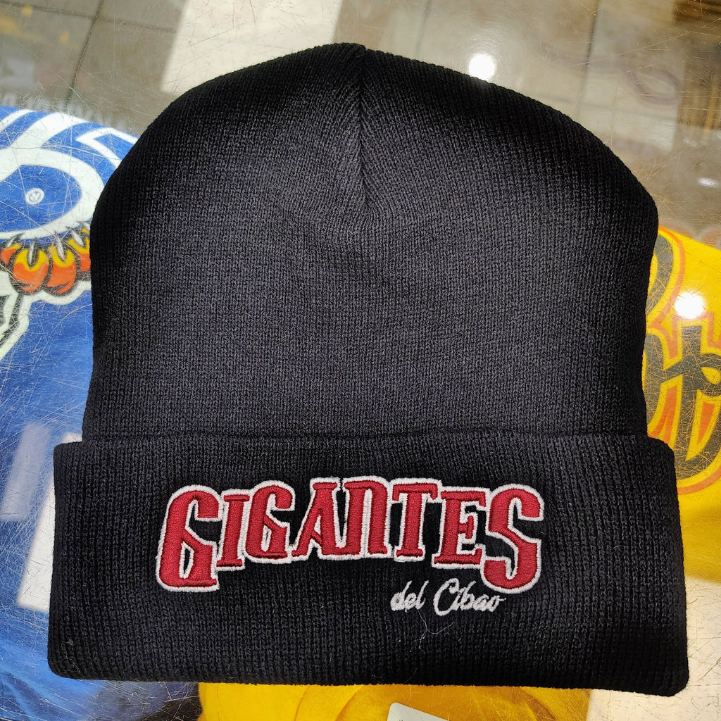 Gigantes del Cibao Beanie black hat product image 2, provided for visual reference and product detail review
