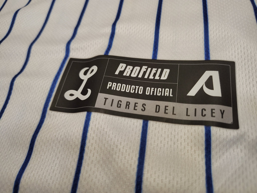 2025-2026 Official Licey Blue Pinstripe Jersey Arrieta - Men Classic LIDOM Baseball product image 5, provided for visual
