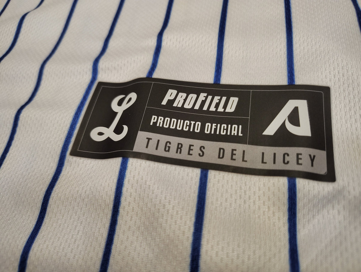 2025-2026 Official Licey Blue Pinstripe Jersey Arrieta - Men Classic LIDOM Baseball product image 5, provided for visual