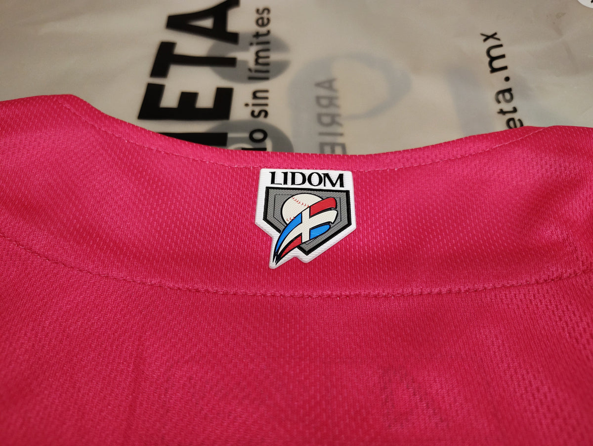 2025-2026 Official Licey Pink Edition Jersey Arrieta - Men LIDOM Baseball product image 3, provided for visual reference and