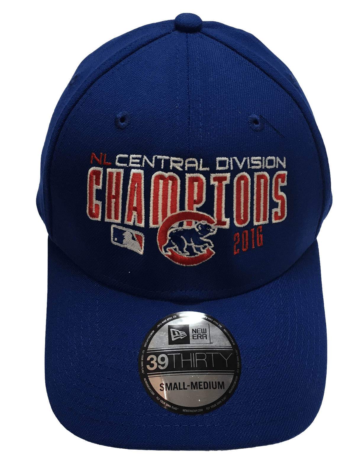 Chicago Cubs 2016 NL Central Division Champions New Era Royal MLB Team 39THIRTY Flex Hat for Men product image 2, provided