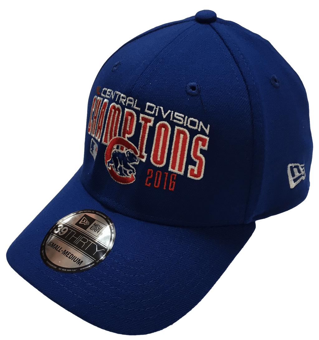 Chicago Cubs 2016 NL Central Division Champions New Era Royal MLB Team 39THIRTY Flex Hat for Men product image 3, provided