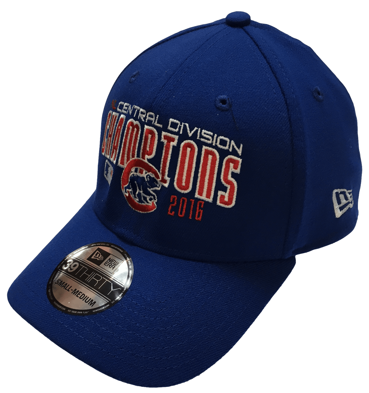 Chicago Cubs 2016 NL Central Division Champions New Era Royal MLB Team 39THIRTY Flex Hat for Men product image 3, provided