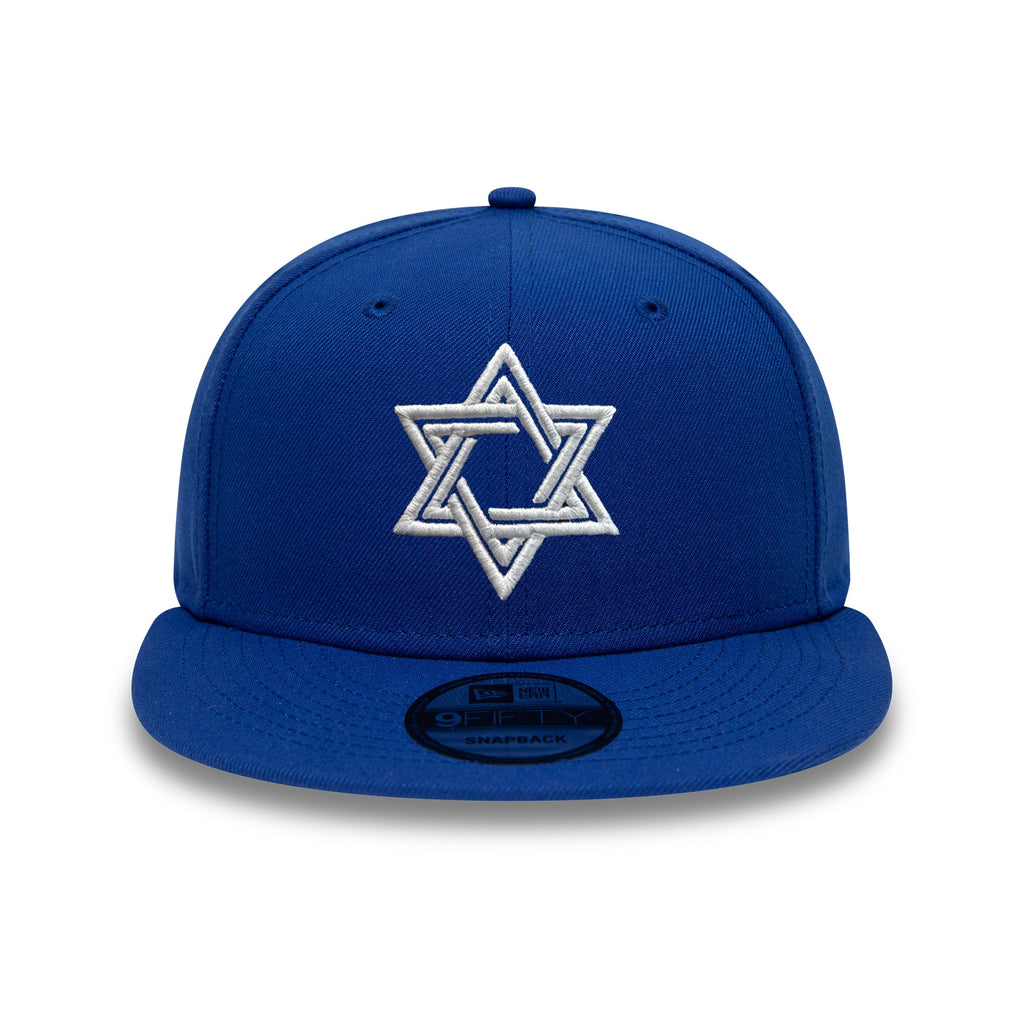 New Era Snapback Hat with Embroidered Star of David product image 2, provided for visual reference and product detail review