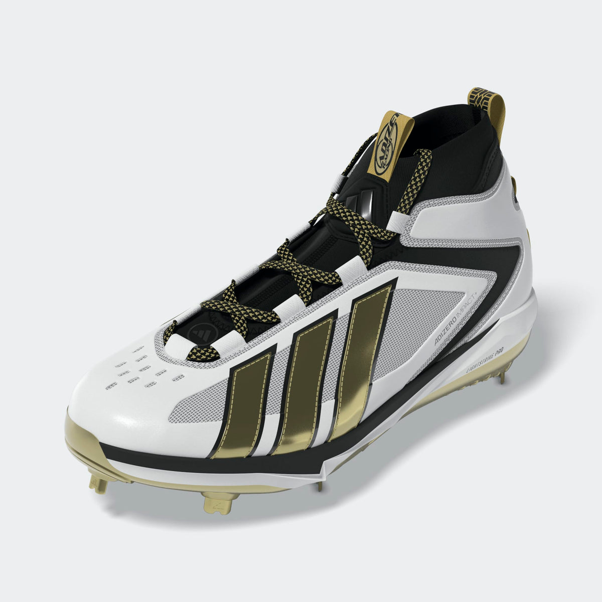 adidas Adizero Impact+ 3.0 Racing Team Men Metal Baseball Cleats | KH8014 product image 7, provided for visual reference and