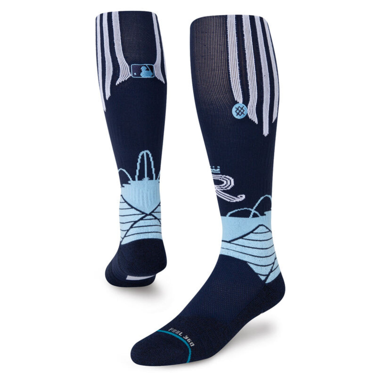 Kansas City Royals City Connect OTC Socks product image 1, provided for visual reference and product detail review