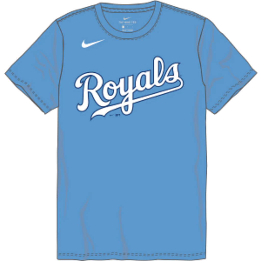 Kansas City Royals Nike T-Shirt - Royal product image 3, provided for visual reference and product detail review