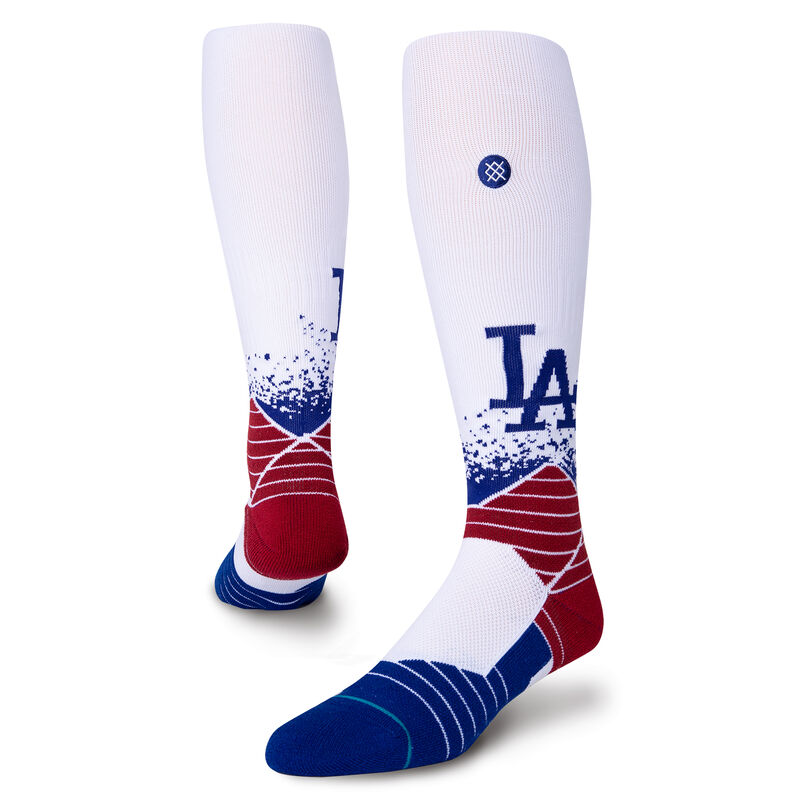 Los Dodgers city connect on field otc socks product image 1, provided for visual reference and product detail review