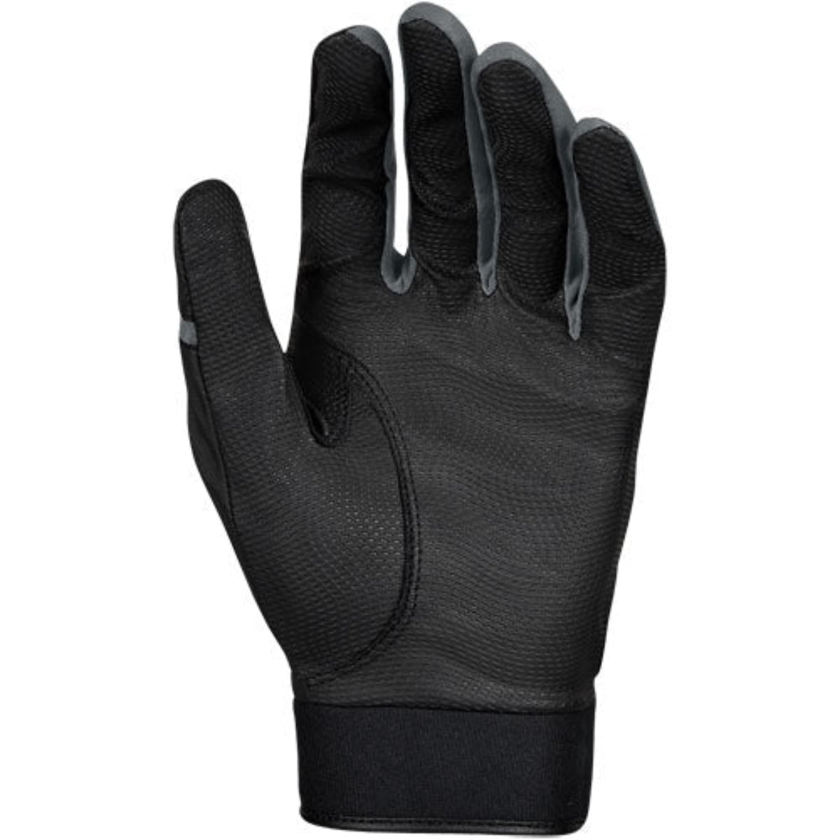 Louisville Slugger Adult Genuine Batting Gloves - Black / White product image 3, provided for visual reference and product