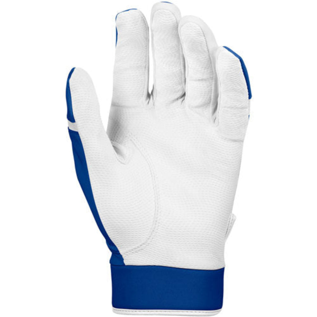 Louisville Slugger Adult Genuine Batting Gloves - Royal / White product image 3, provided for visual reference and product