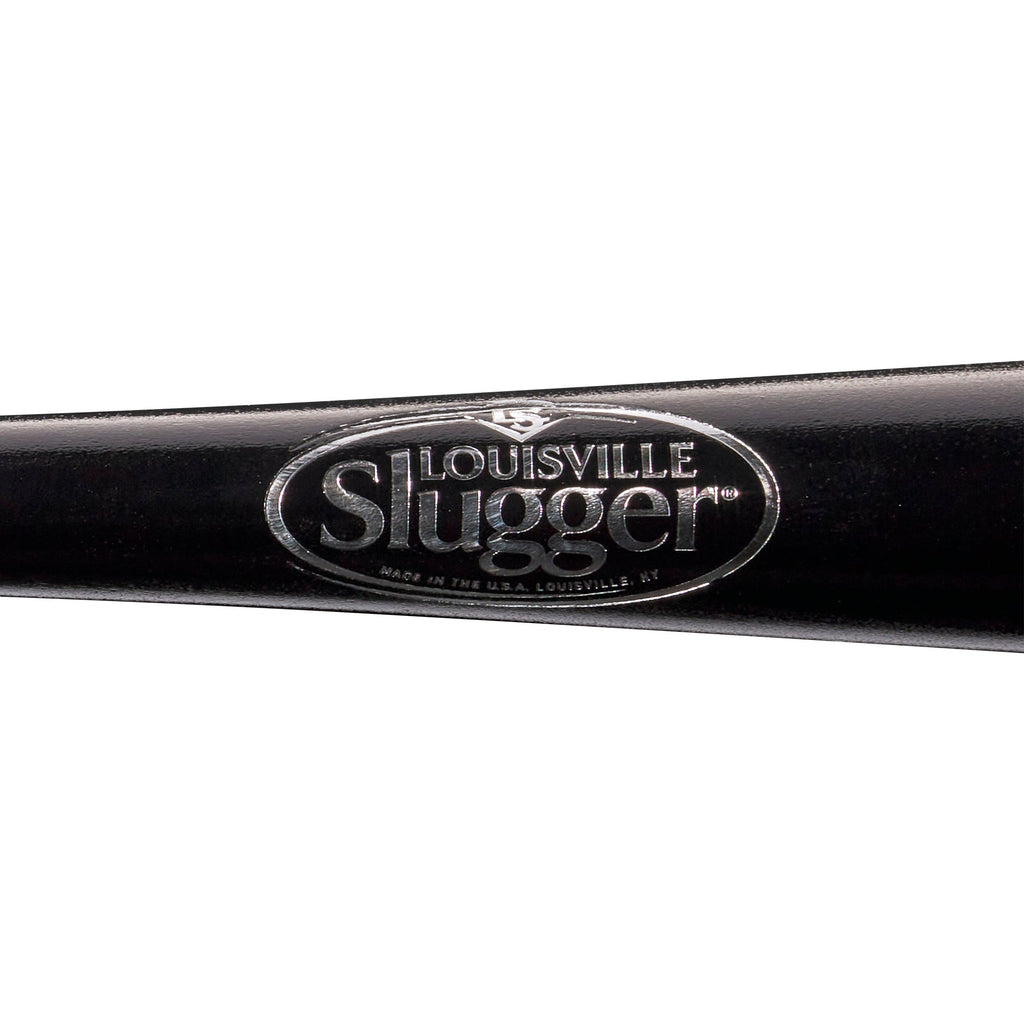 Louisville Slugger Genuine Mix Black - Wood Bat - Balanced product image 2, provided for visual reference and product detail
