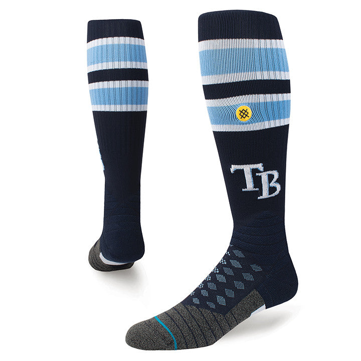 Tampa Bay Rays Diamond PRO OTC Stance Socks product image 1, provided for visual reference and product detail review