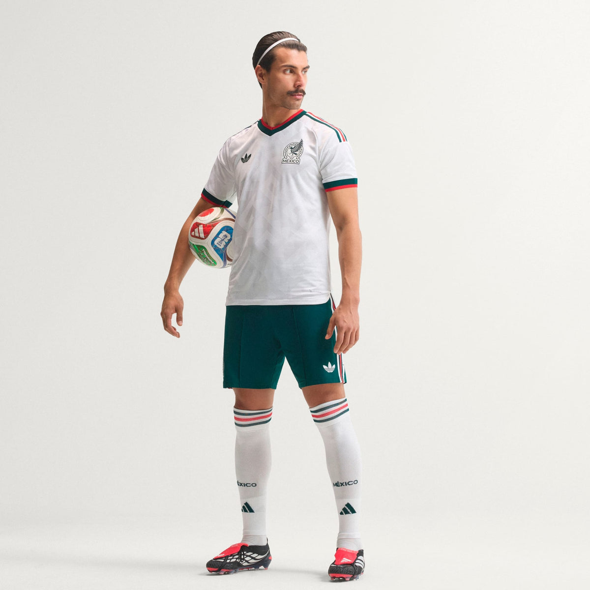 Adidas Mexico 2026 Away Authentic Jersey White – Men’s Soccer Jersey CLIMACOOL+ Slim Fit Premium product image 4, provided