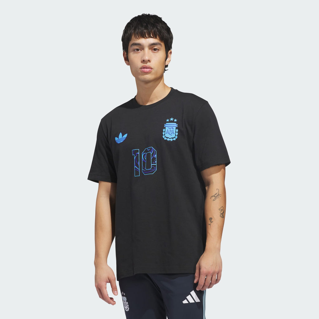 Adidas Messi Argentina Away Graphic T-Shirt White – Men’s Soccer T-Shirt Casual Streetwear product image 6, provided for