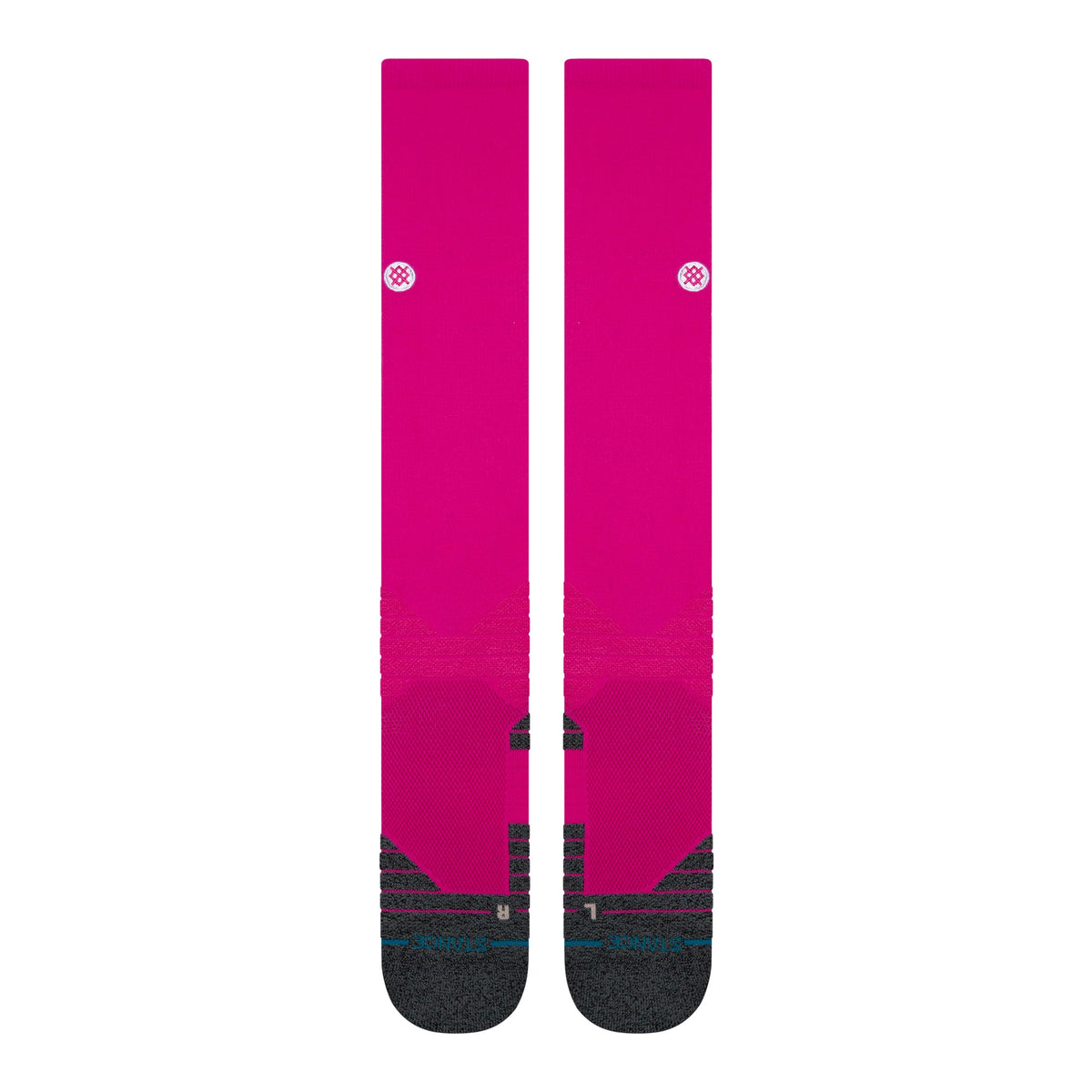 Stance Diamond Pro OTC Baseball Socks | MLB On-Field Over-the-Calf Performance Socks | Pink product image 2, provided for