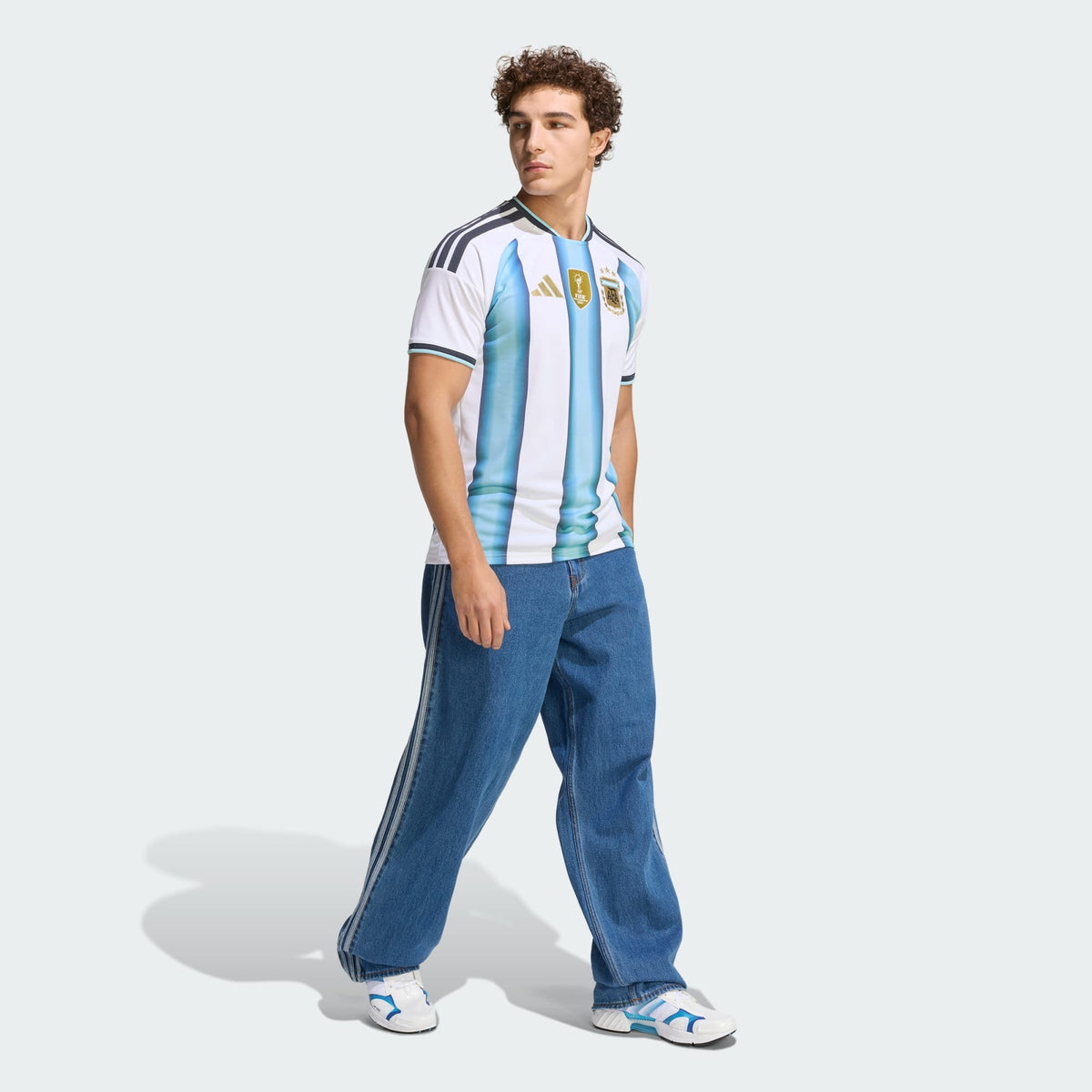 Adidas Argentina 2026 Home Jersey – Men’s Soccer Jersey White & Blue CLIMACOOL Slim Fit product image 4, provided for visual
