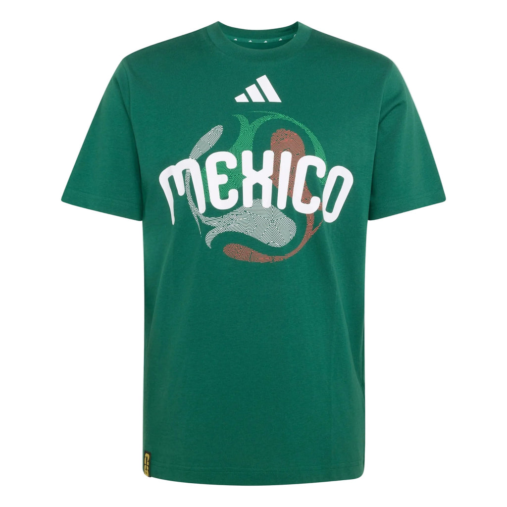 Adidas Mexico FIFA World Cup 2026 T-Shirt Green – Men’s Soccer Fan T-Shirt 100% Cotton product image 1, provided for visual