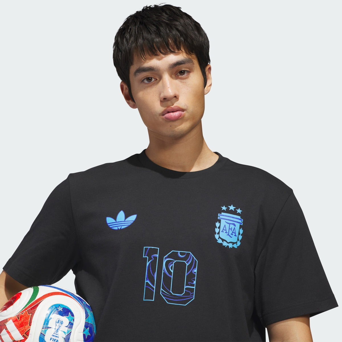 Adidas Messi Argentina Away Graphic T-Shirt White – Men’s Soccer T-Shirt Casual Streetwear product image 16, provided for