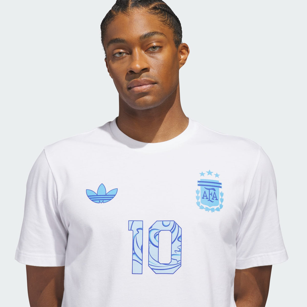Adidas Messi Argentina Away Graphic T-Shirt White – Men’s Soccer T-Shirt Casual Streetwear product image 11, provided for