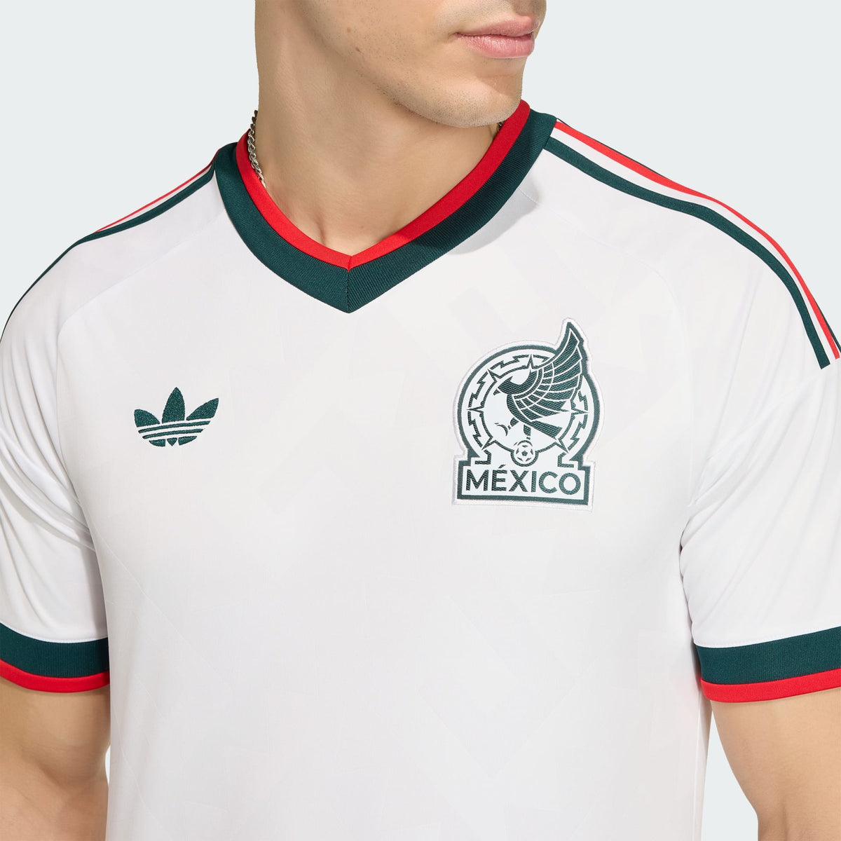 Adidas Mexico 2026 Away Jersey White – Men’s Soccer Jersey Slim Fit CLIMACOOL product image 6, provided for visual reference