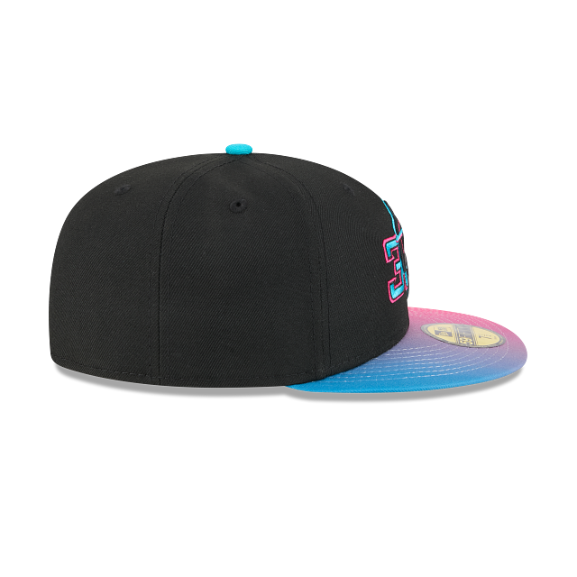 MLB Miami Marlins 2025 City Connect New Era 59FIFTY Fitted Hat product image 5, provided for visual reference and product