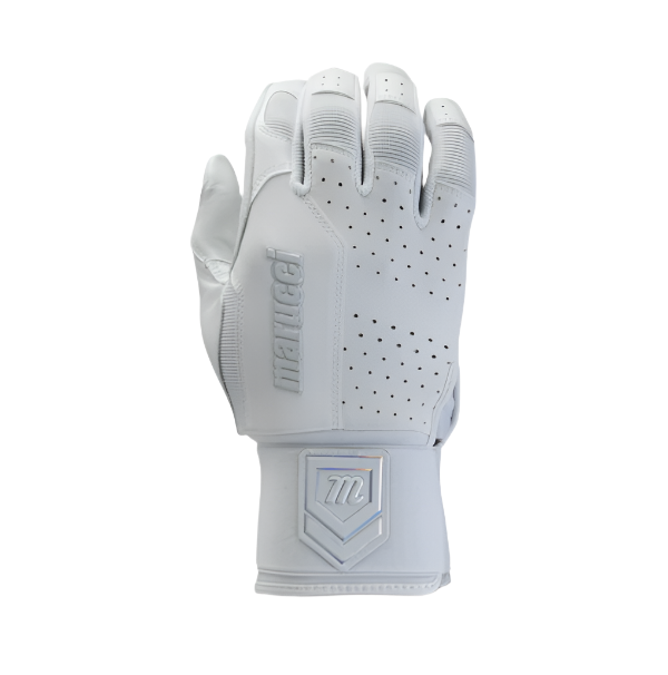 Marucci 2023 Luxe Batting Gloves - White product image 2, provided for visual reference and product detail review