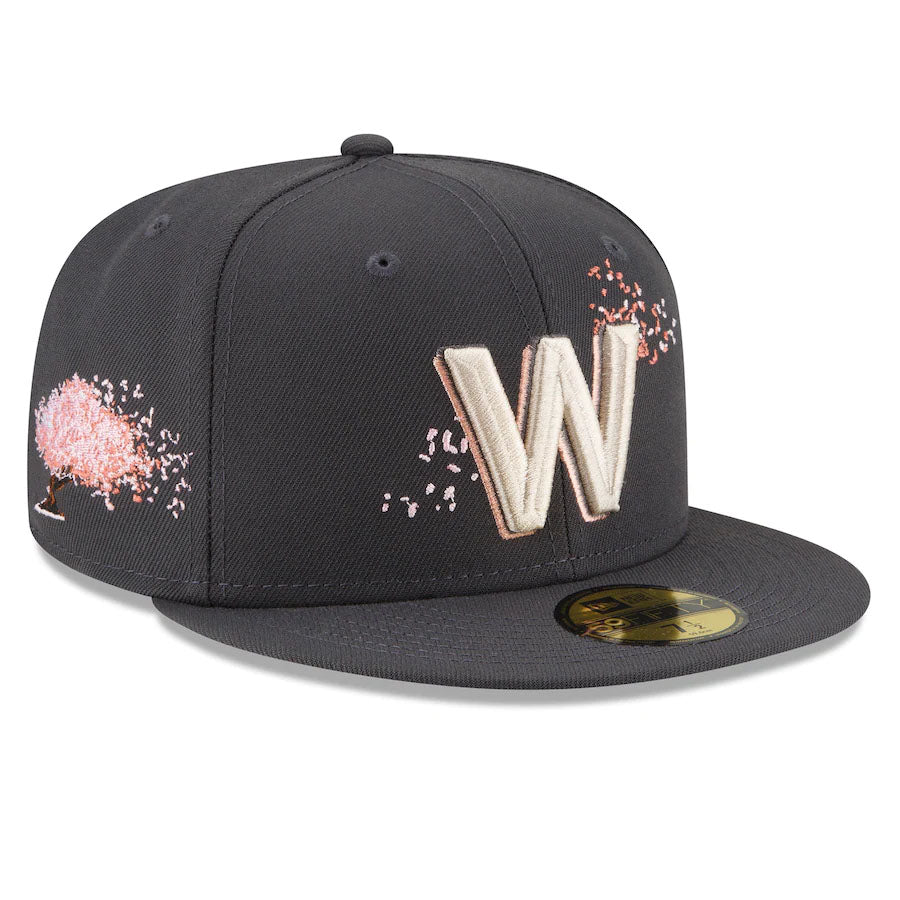 Washington Nationals New Era Graphite City Connect 59FIFTY Fitted hat product image 4, provided for visual reference and